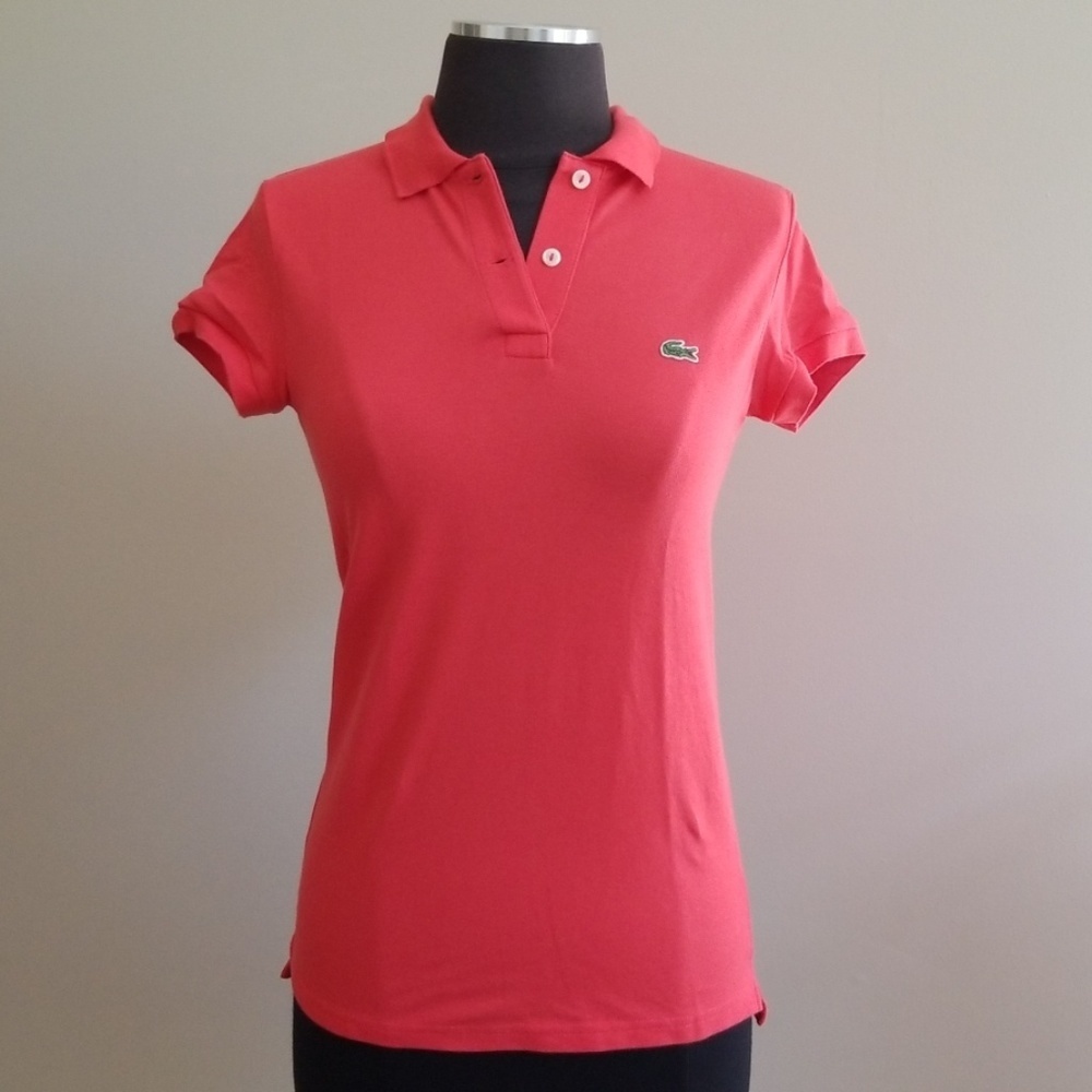 LACOSTE Size 34 Short Sleeve Polo Top